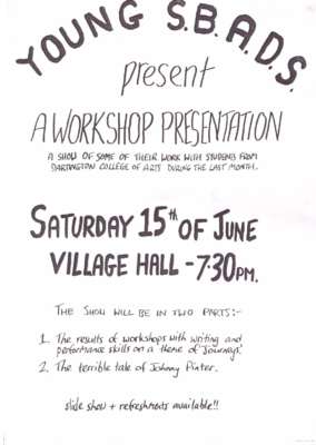 The poster for Workshop Presentation by Young SBADS